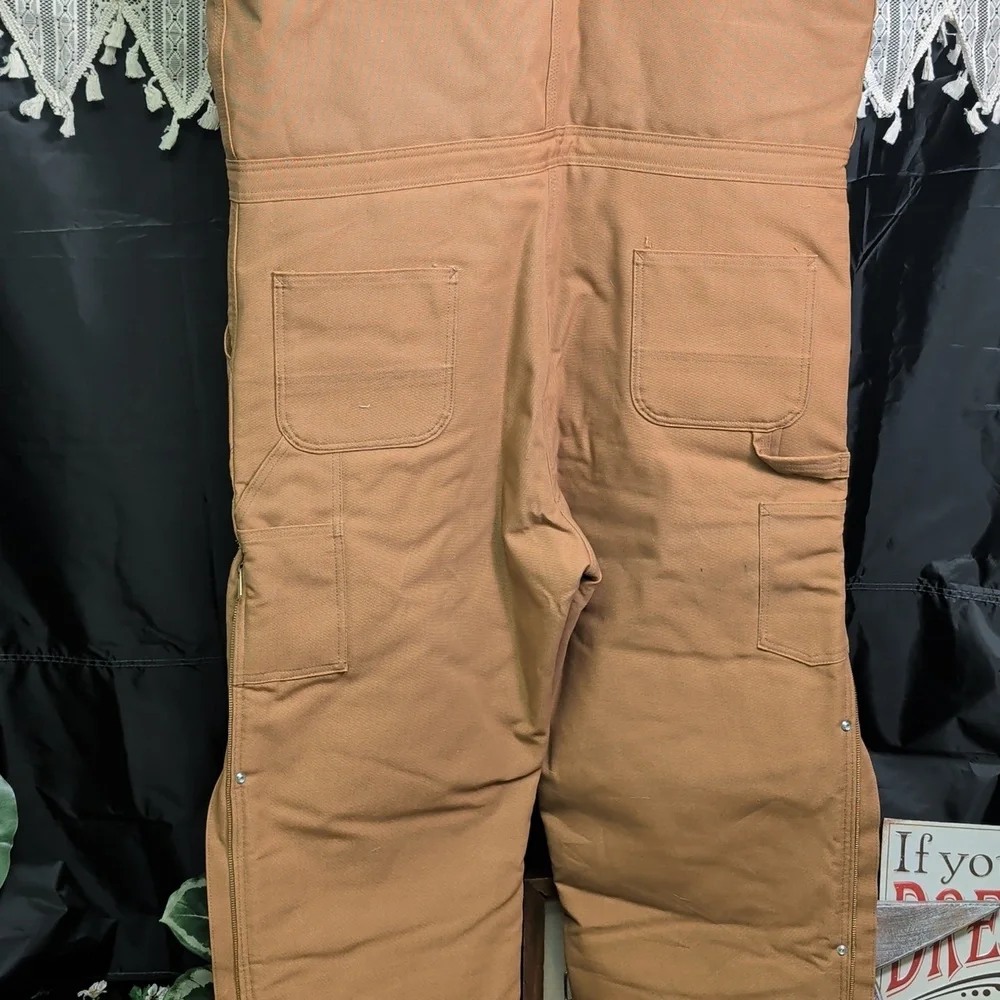 NWOT Carhartt XL Overalls Bibs Men's Loose Fit - Picture 6 of 11